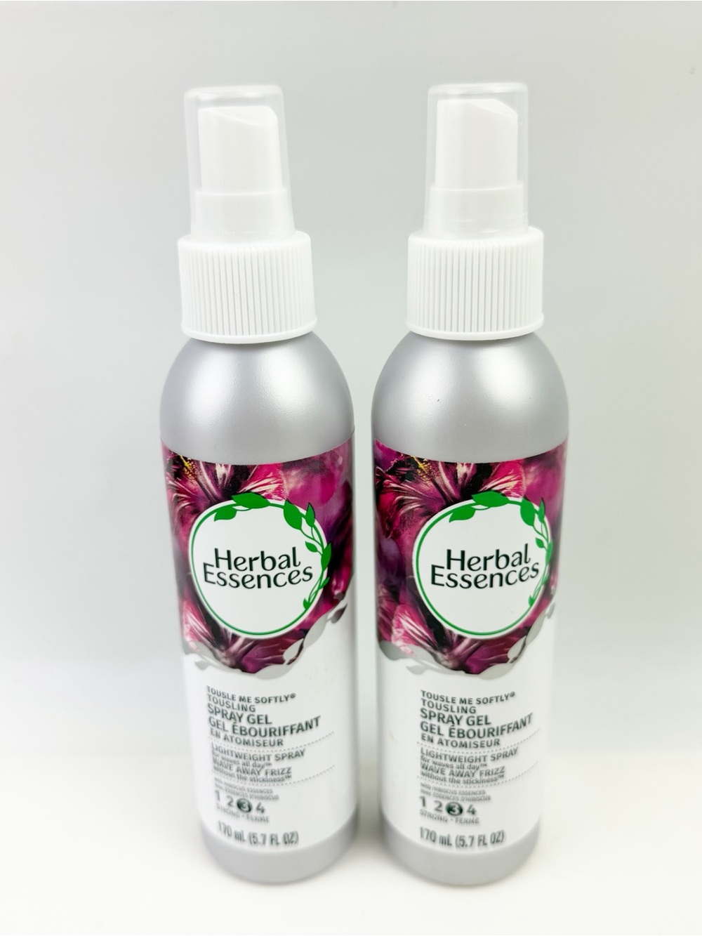 TWO Herbal Essences Tousle Me Softly Tousling Spray Gel Lightweight 5.7oz ea New